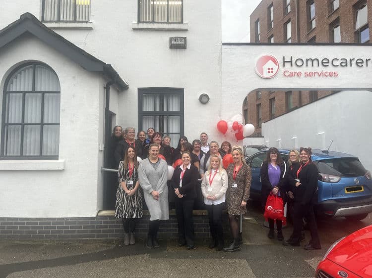 Homecarers Care Services - Cheshire at rebrand event.