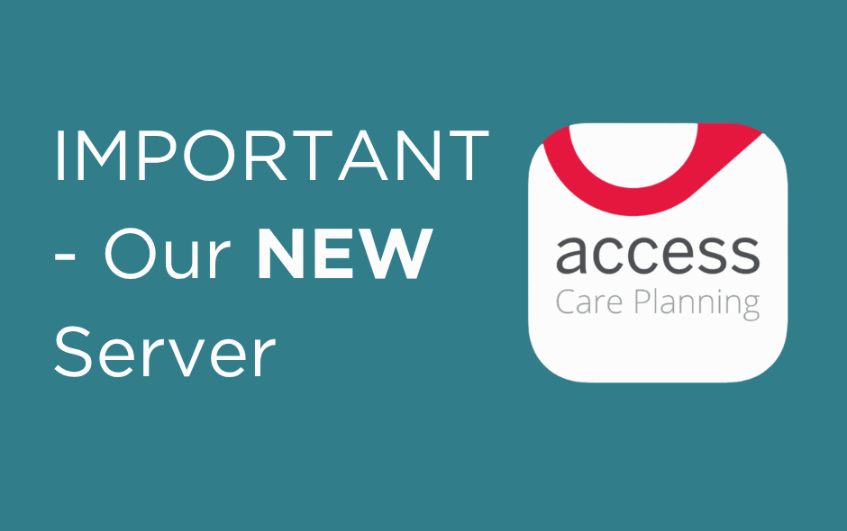 Image of a graphic against a teal background, with the Access Care Planning logo.