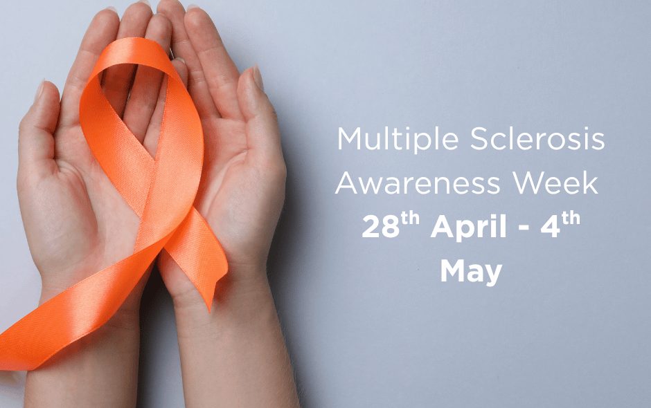 A graphic against a grey background, highlighting MS awareness week.