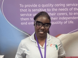 Image of melody who is sharing her story on how she got into care