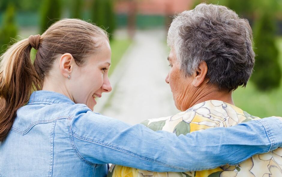 Mother and daughter and navigating homecare